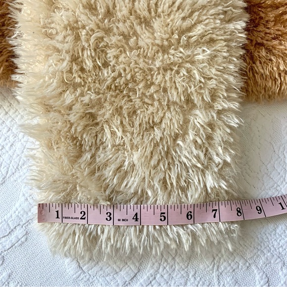 Anthropologie Faux Fur Fluffy Colorblock Scarf - Picture 13 of 14